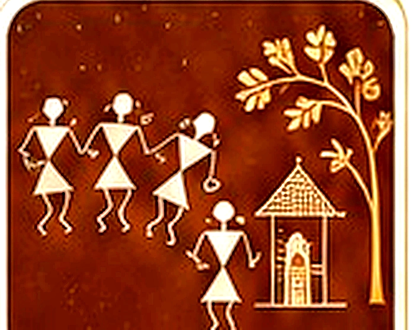 Warli Art inspired illustration